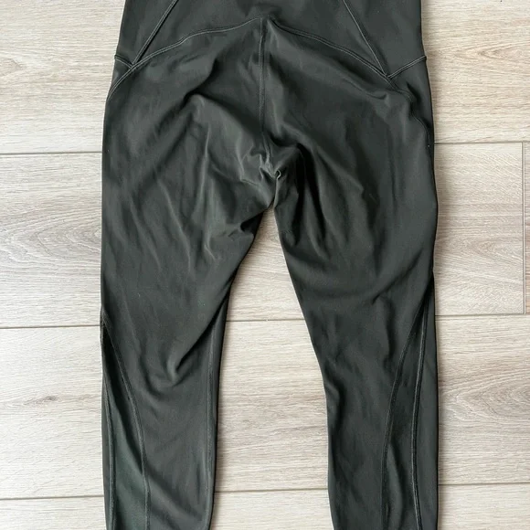 Lululemon Pink and Dark Olive Green Leggings- size 10 - Picture 9 of 11